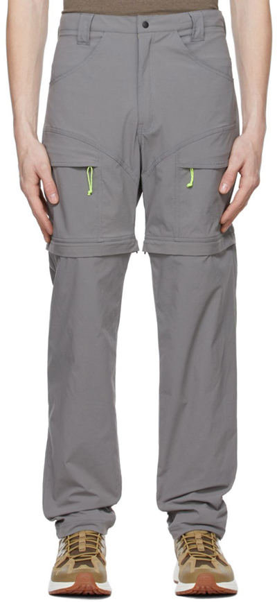 Shop Ostrya Gray Duality Trousers In Light Grey