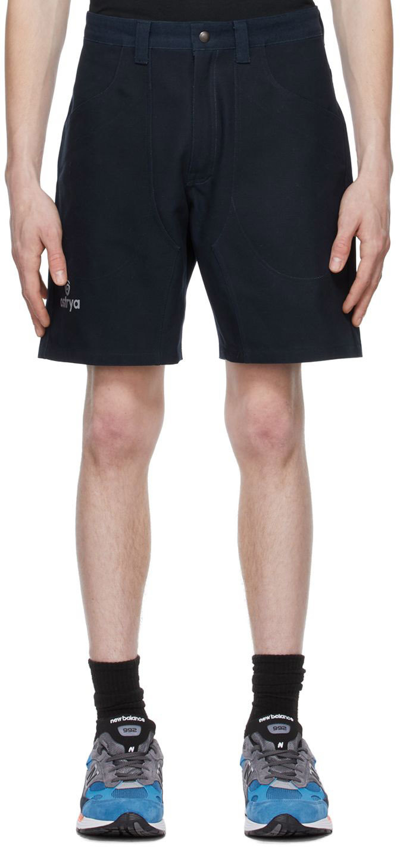 Shop Ostrya Navy Hardy Shorts In Nvy Navy