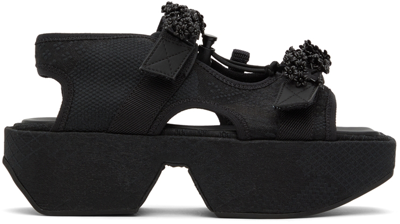 Shop Cecilie Bahnsen Black May Platform Sandals