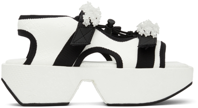 Shop Cecilie Bahnsen White & Black May Platform Sandals
