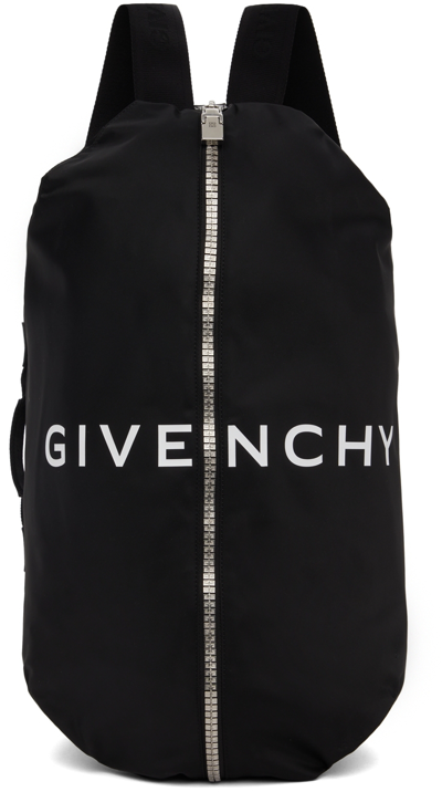 Shop Givenchy Black G-zip Backpack In 001 Black