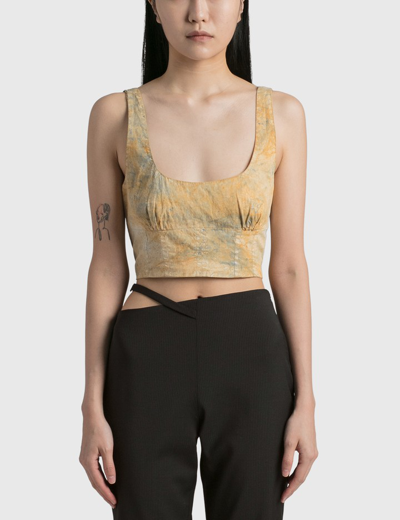 Shop Paloma Wool Damasia Cropped Tank Top In Multicolor