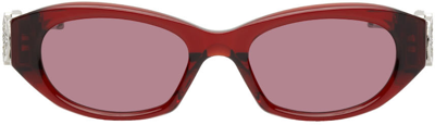 Shop Moncler Genius Moncler Gentle Monster Red Swipe 2 Sunglasses In 455