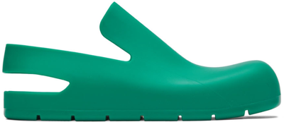 Shop Bottega Veneta Green Puddle Loafers In 3227acid Tu