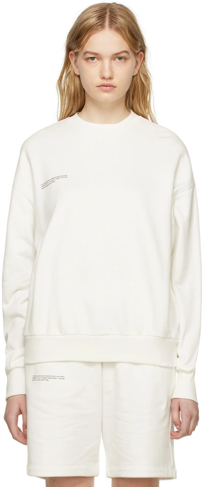 Shop Pangaia Off-white 365 Sweatshirt In Off White