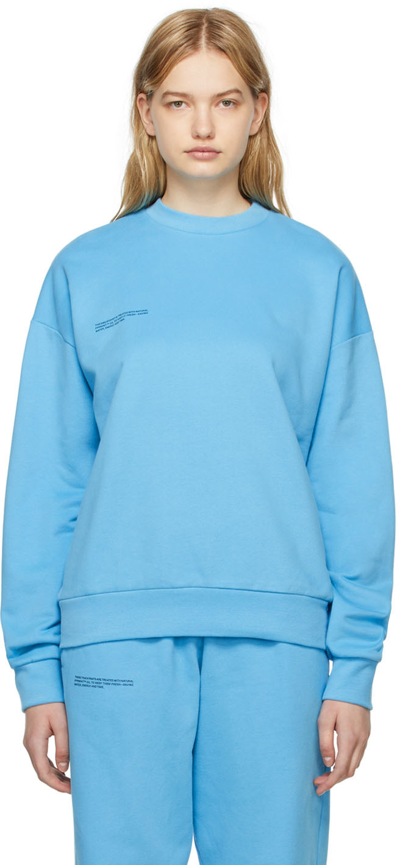 Shop Pangaia Blue 365 Sweatshirt In Beach Blue