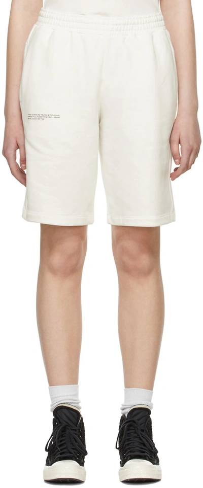 Pangaia 365 Organic Cotton Long Shorts In Off White