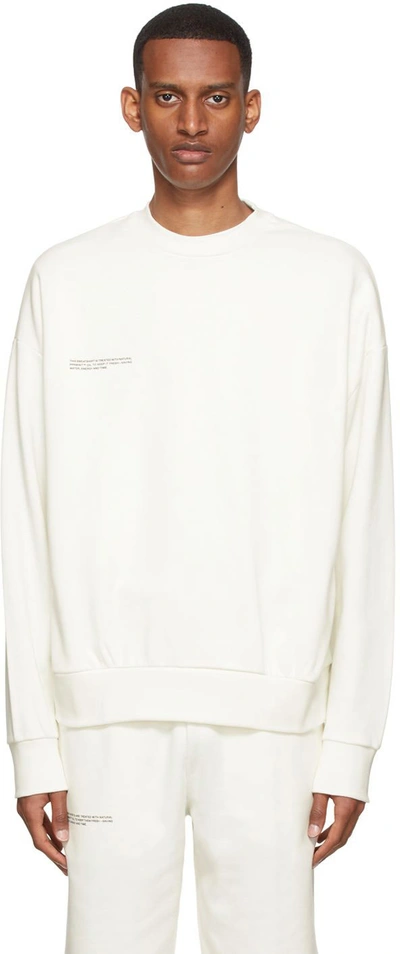 Shop Pangaia Off-white 365 Sweatshirt In Off White