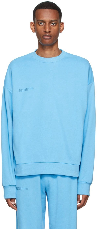 Shop Pangaia Blue 365 Sweatshirt In Beach Blue