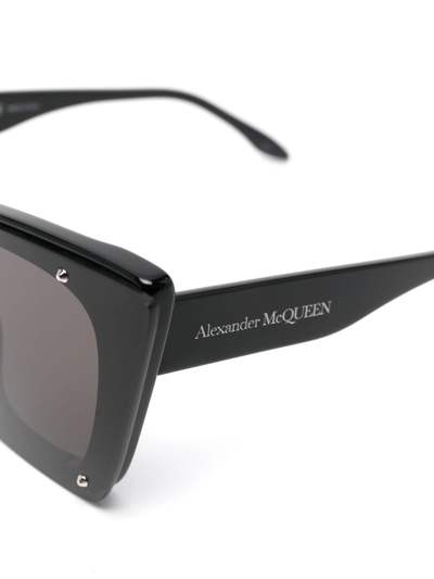 Shop Alexander Mcqueen Sunglasses Black