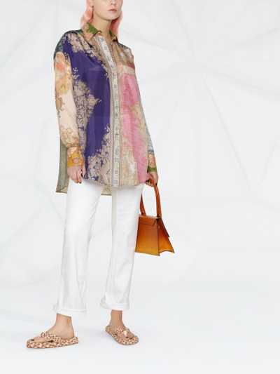 Shop Zimmermann Camicia Anneke Clothing In Multicolour