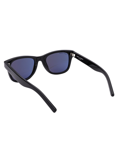 Shop Saint Laurent Sl 51 Sunglasses In 002 Black Black Grey