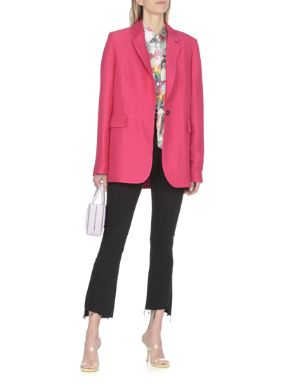 Mother The Insider Frayed Jeans In Black