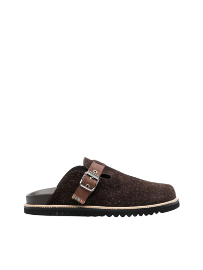 Shop Paul Smith Chocolate Slip-on Shoe