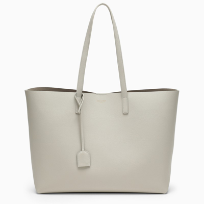 Shop Saint Laurent White Large Shopping E/w Tote Bag