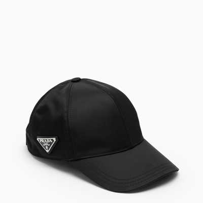 Shop Prada Black Cap With Visor