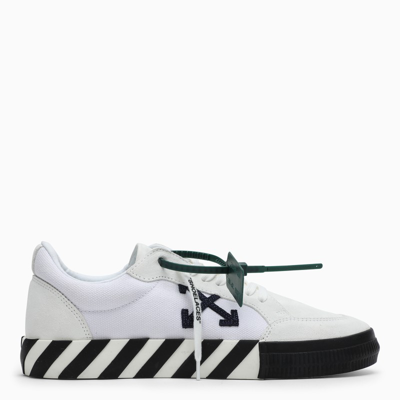 Shop Off-white White/navy Vulcanized Sneakers