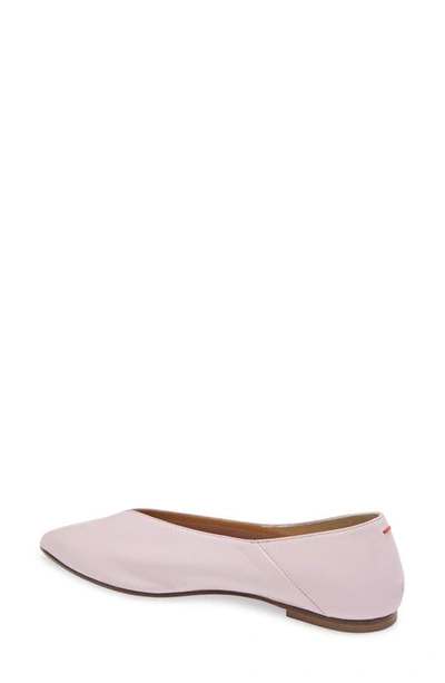Shop Aeyde Moa Pointed Toe Flat In Petal Pink