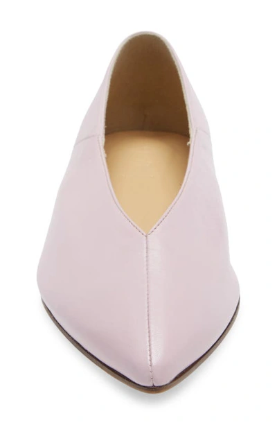 Shop Aeyde Moa Pointed Toe Flat In Petal Pink