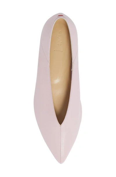 Shop Aeyde Moa Pointed Toe Flat In Petal Pink