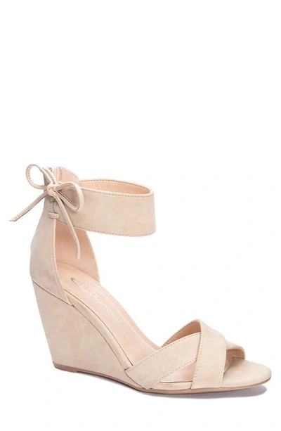 Shop Cl By Laundry Canty Wedge Sandal In Beige
