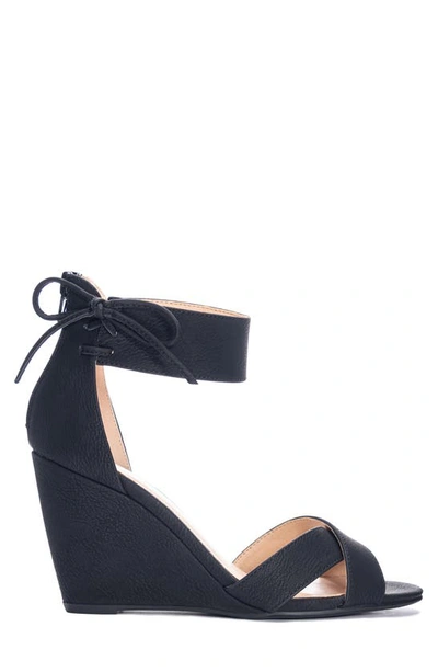 Shop Cl By Laundry Canty Wedge Sandal In Black