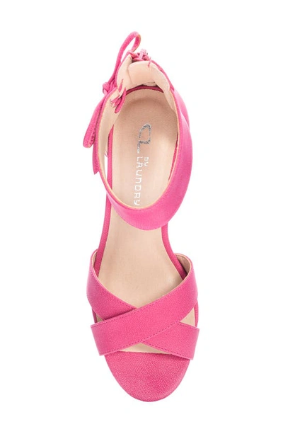 Shop Cl By Laundry Canty Wedge Sandal In Fuchsia