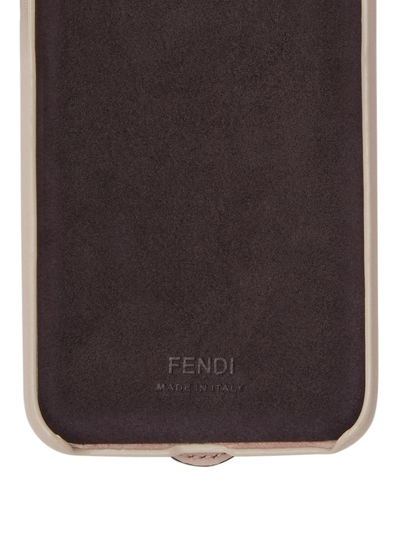 Shop Fendi Embellished Iphone X Case In Pink