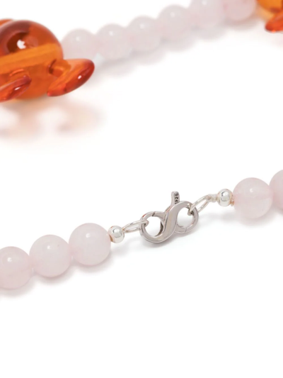 Shop Natasha Zinko Bunny-detail Necklace In White