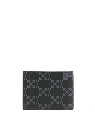 Shop Off-white Monogram Bi-fold Wallet In Black