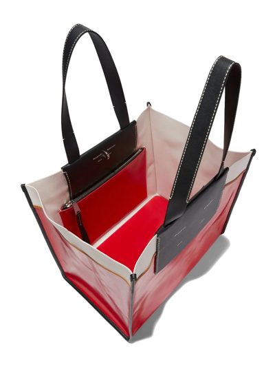 Shop Proenza Schouler White Label Xl Morris Coated Tote Bag In Red