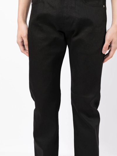 Shop Ps By Paul Smith Organic Straight-leg Jeans In Black