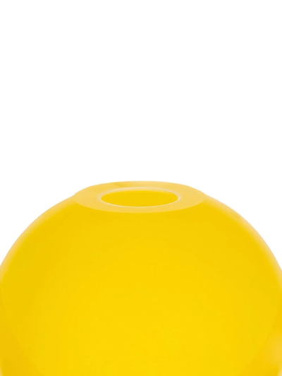 Shop Dolce & Gabbana Small Murano Glass Vase In Yellow