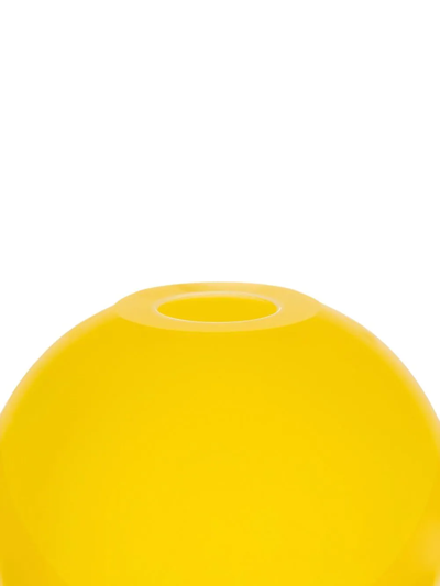 Dolce & Gabbana Small Vase In Murano Glass In Yellow