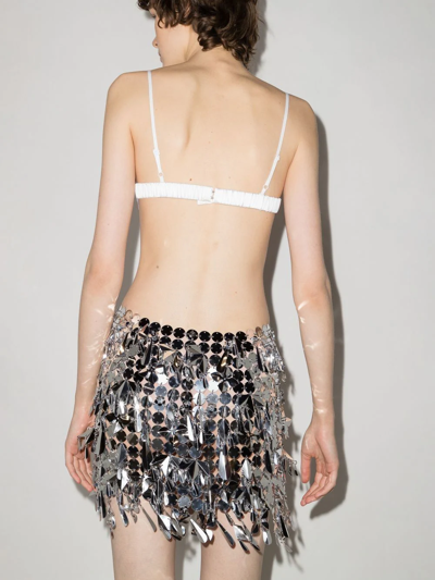 Shop Rabanne Chainmail Mini Skirt In Silver