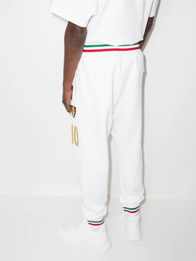 Shop Dolce & Gabbana Stripe-trim Track Pants In White