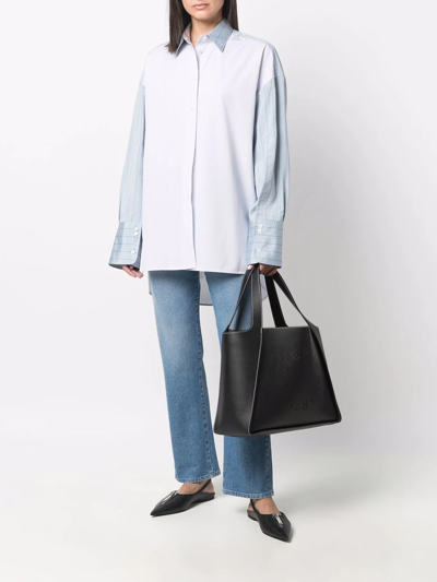 Stella Mccartney Stella Mc Cartney Stella Logo Tote Bag In Black