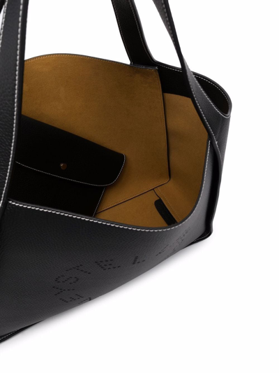 Stella Mccartney Stella Mc Cartney Stella Logo Tote Bag In Black