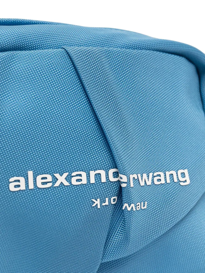 Shop Alexander Wang Wangsport Deconstructed Camera Bag In Blue