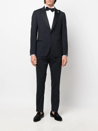 Lardini Single-breasted Two-piece Suit In Blue