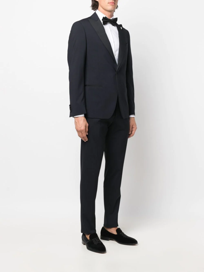 Shop Lardini Single-breasted Two-piece Suit In Blue