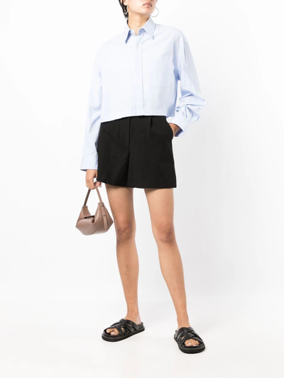 Shop Goodious High-waisted Shorts In Black