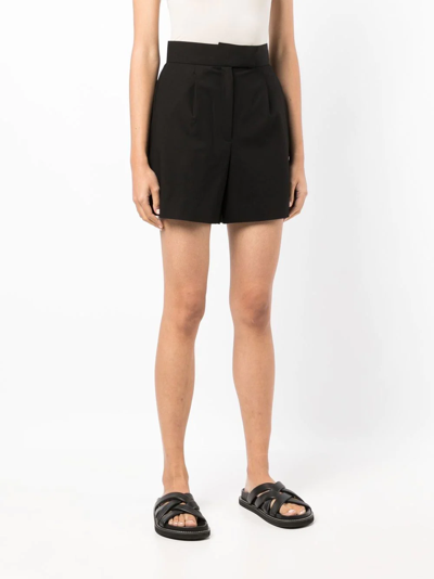 Shop Goodious High-waisted Shorts In Black