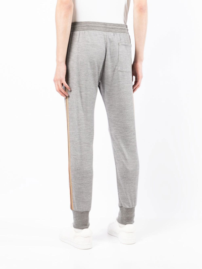 Paul Smith Wool Track Pants In Grey