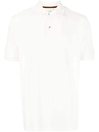 Shop Paul Smith Cotton Polo Shirt In White