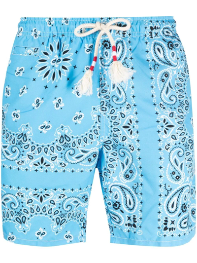 MC2 SAINT BARTH Men Swim Shorts Caprese Bandanna Round