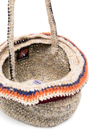 Vitelli Chunky-knit Wool Shoulder Bag In Neutrals