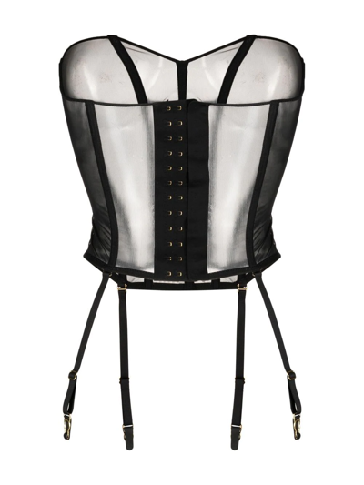 Shop Maison Close L'amoureuse Porte-jarretelles Corset In Black