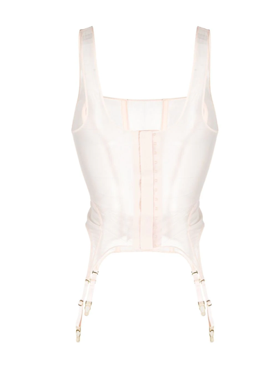 Shop Maison Close L'amoureuse Combination Corset In Pink