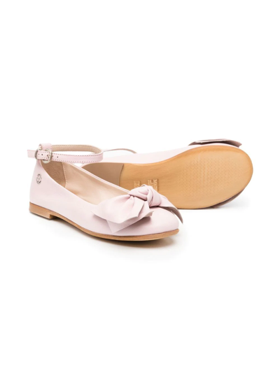 Shop Florens Bow-detail Ballerina Shoes In Pink